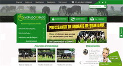Desktop Screenshot of mercadodogado.com.br
