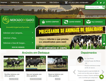 Tablet Screenshot of mercadodogado.com.br